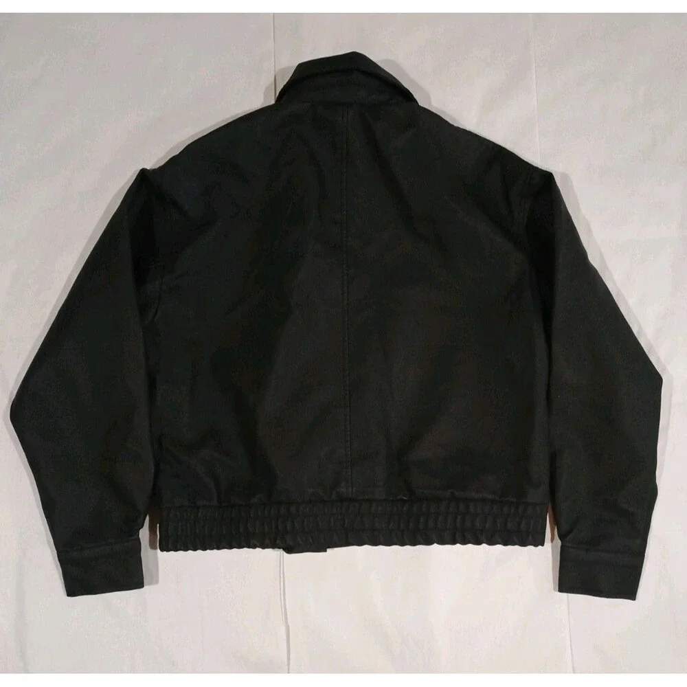 Wild Fable Black Faux Leather Moto Jacket Asymmetrical Zip XS - Picture 6 of 6